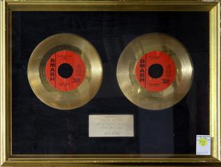 Appraisal: James Brown presentation gold double sided record James Brown presentation