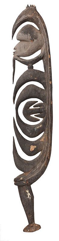 Appraisal: Carved Wood Kamanggabi Cult Hook Yipwon Figure Papua New Guinea