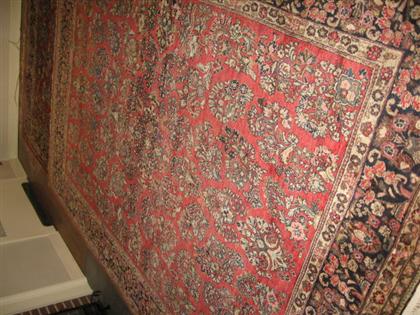 Appraisal: Sarouk carpet west persia circa mid th century ft in