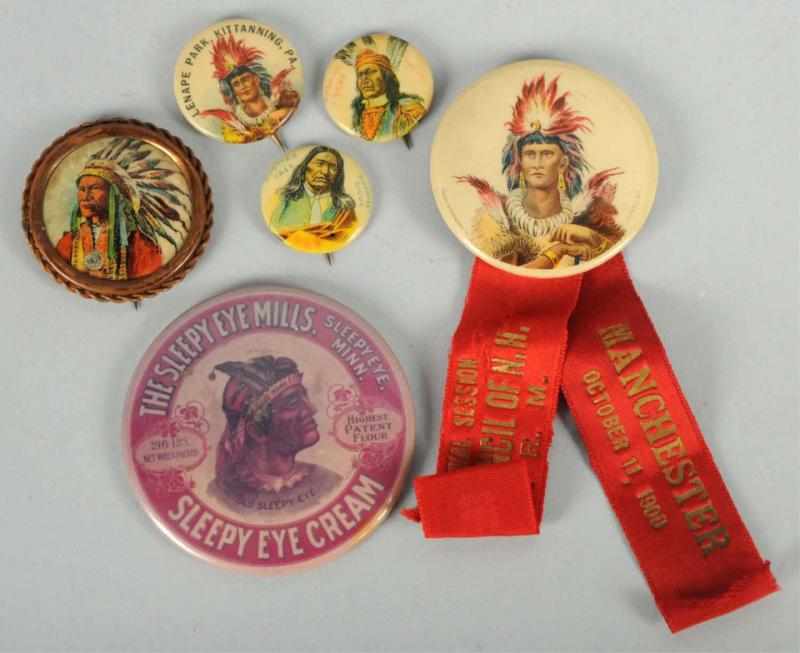 Appraisal: Lot of Assorted Indian-Related Pins Condition Excellent - Excellent Plus