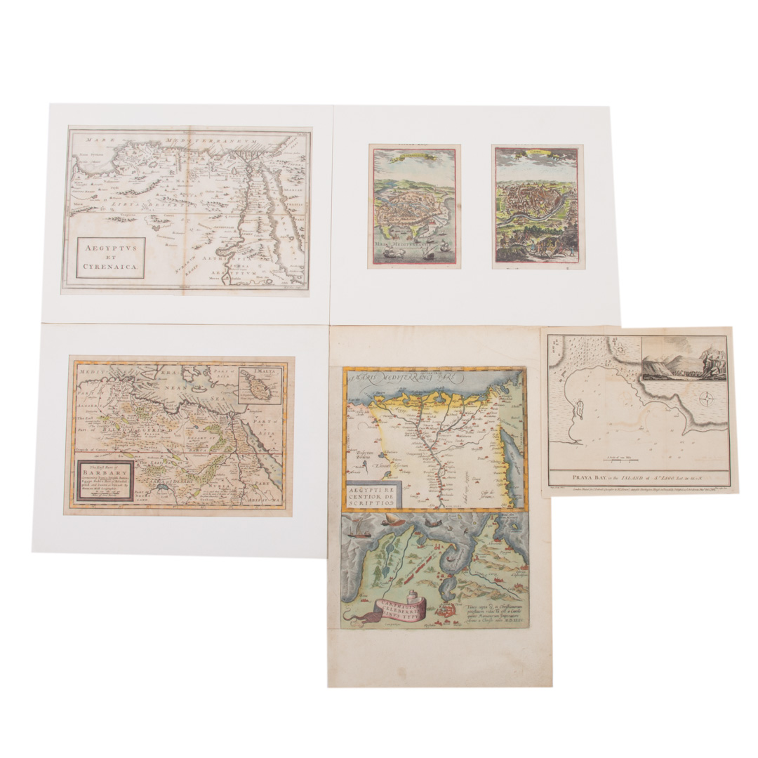 Appraisal: Early Maps and Views of Egypt Group of early maps