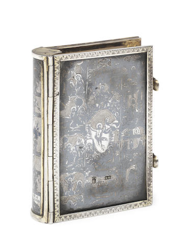 Appraisal: An early- th century Russian silver-gilt and niello prayer book