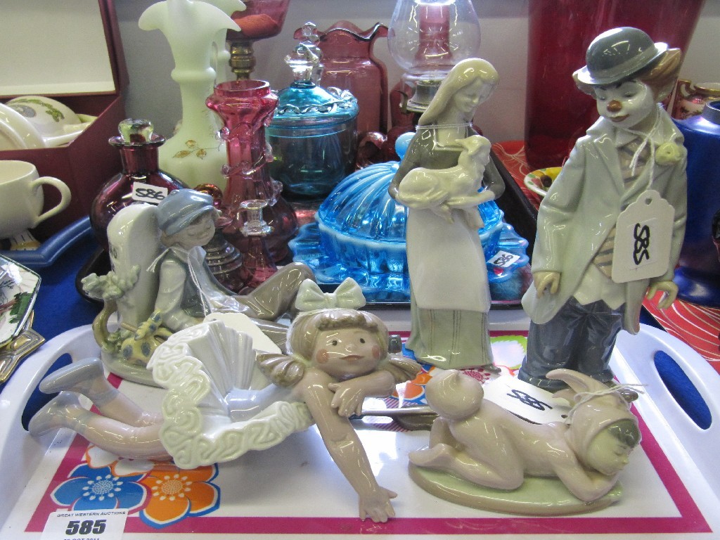 Appraisal: Four Lladro figures and one other