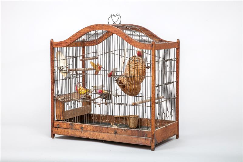 Appraisal: Wooden Bird Cage x x in Provenance Sold Stair Galleries