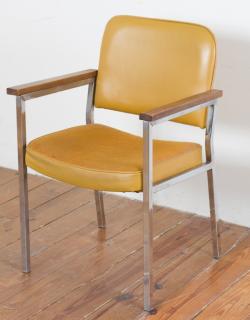 Appraisal: Chairtex Mfg Ltd Aluminum Vinyl Armchair Chairtex Manufacturing Ltd institutional