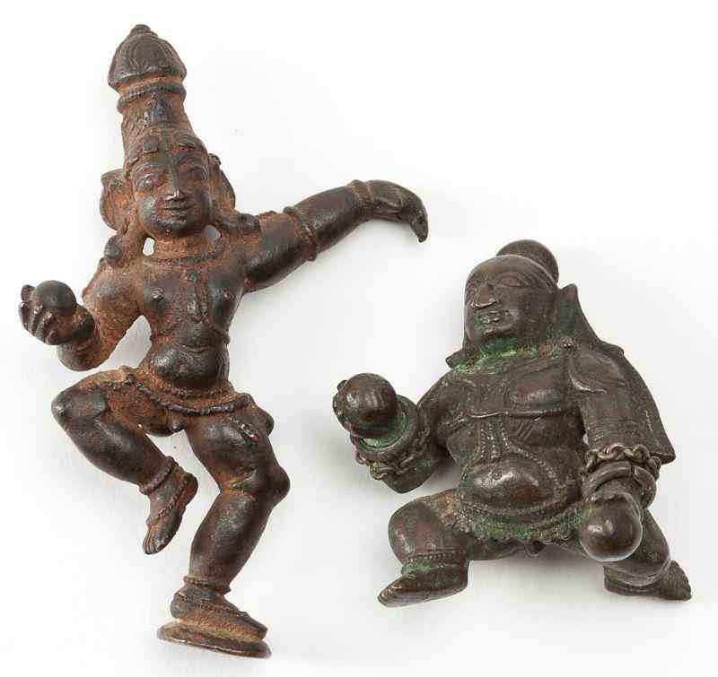 Appraisal: Two Bronze Figures of BalakrishnaIndian th century or earlier the