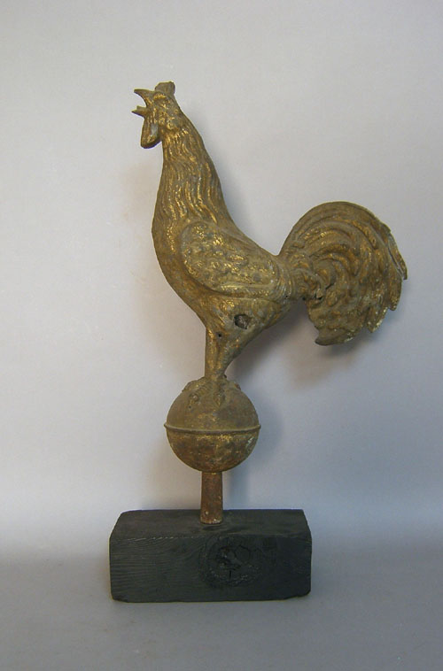 Appraisal: Full bodied rooster weathervane h th c