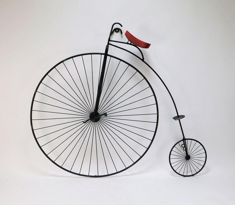 Appraisal: Curtis Jere Penny Farthing Bicycle Wall Sculpture Curtis Jere California