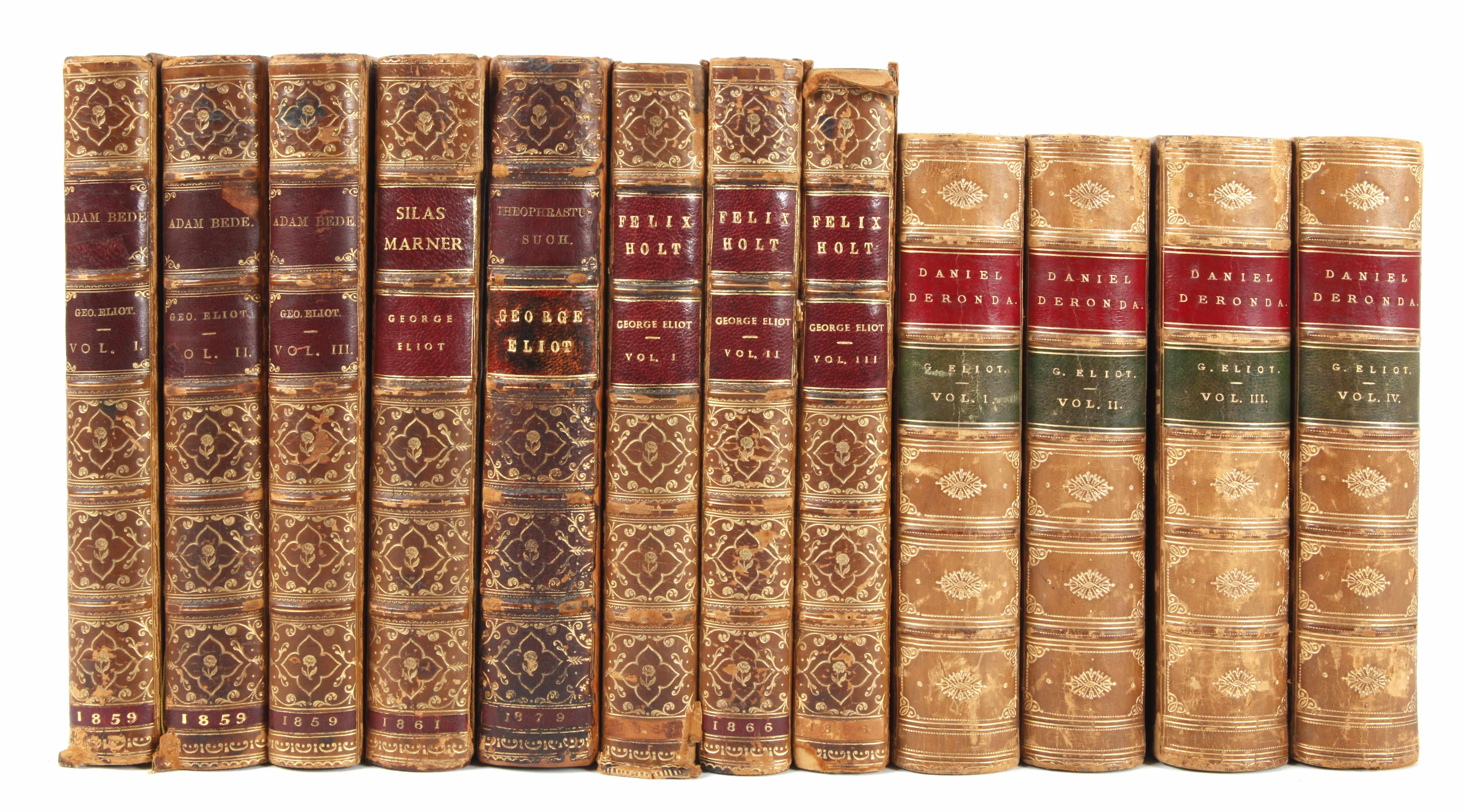 Appraisal: ELIOT GEORGE works in volumes Adam Bede vols Silas Marner