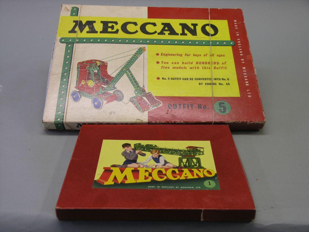 Appraisal: Meccano Outfit numbers and possibly incomplete in original boxes