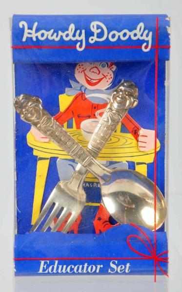 Appraisal: Howdy Doody Spoon Fork in Display Box Includes display box