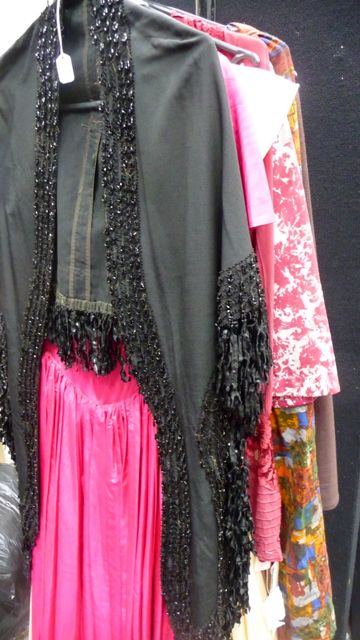 Appraisal: A quantity of vintage clothing comprising a beaded black evening