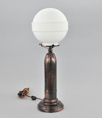 Appraisal: A Trench Art Lamp Made from a MM artillery shell