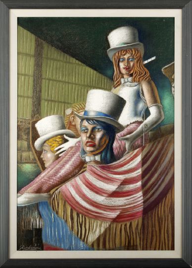 Appraisal: Noel Rockmore American New Orleans - Showgirls pastel on board