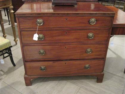 Appraisal: George III mahogany chest of drawerslate th early th century