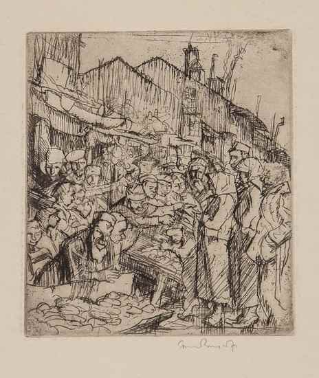 Appraisal: Sir Frank Brangwyn - L'Ombre de la Croix plates only