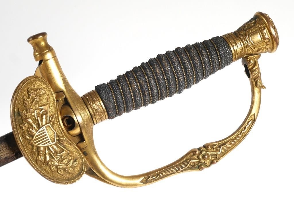 Appraisal: Fraternal presentation sword made by Cincinnati Regalia Company of Ohio