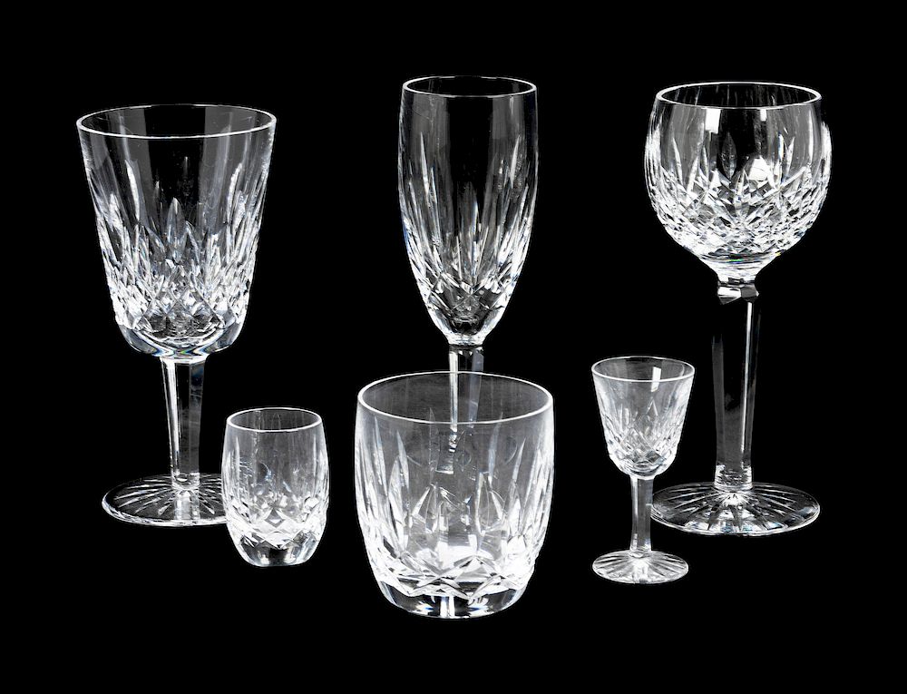 Appraisal: A Set of Waterford Stemware Height of first inches A