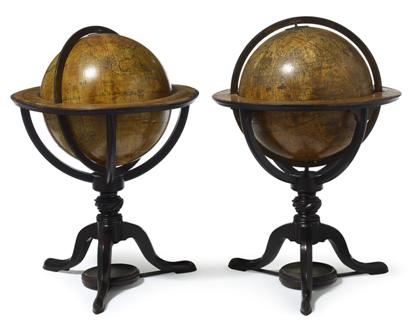 Appraisal: Pair of table globes celestial and terrestrialw j jones holborn