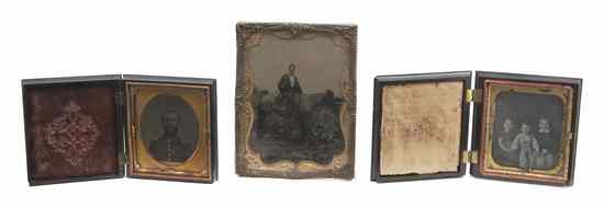 Appraisal: A Collection of Six Daguerreotypes comprising four depicting male subjects