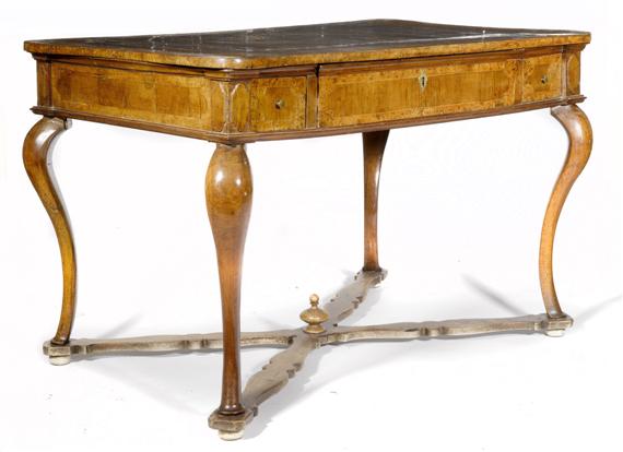 Appraisal: A TABLE Baroque northern Italy th c Inlaid walnut with