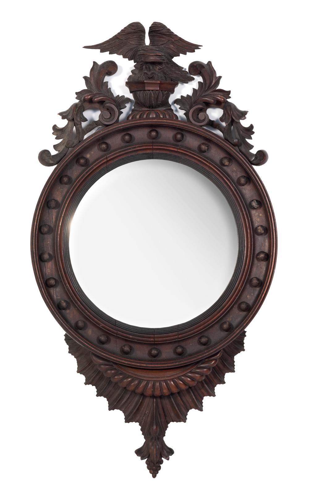 Appraisal: FEDERAL CONVEX MIRROR TH CENTURY HEIGHT WIDTH FEDERAL CONVEX MIRROR