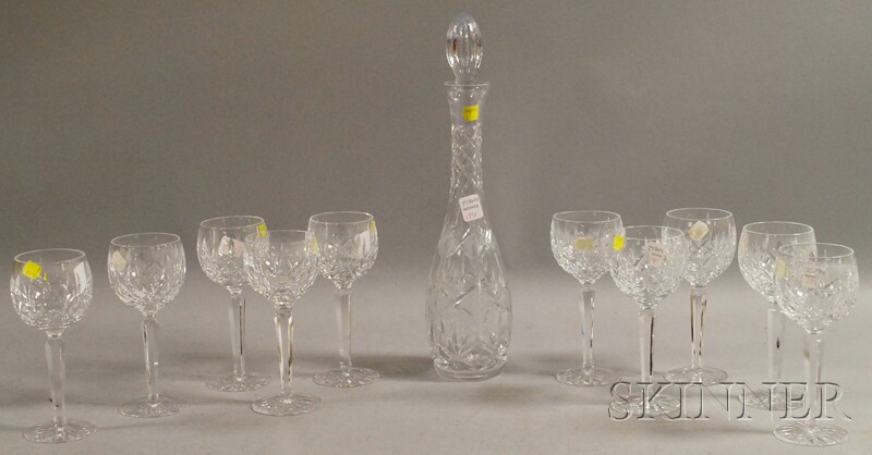 Appraisal: Waterford Colorless Cut Glass Lismore Pattern Decanter and a Set