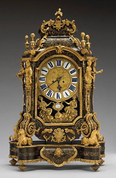 Appraisal: A fine late Louis XIV gilt bronze mounted boulle marquetry