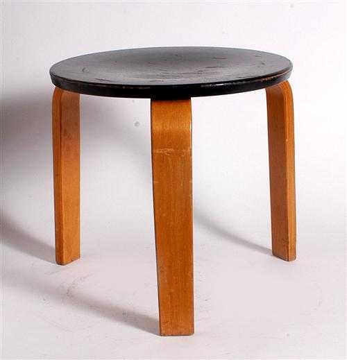 Appraisal: ALTO ALVAAR style of - STOOL circa Laminated wood partially