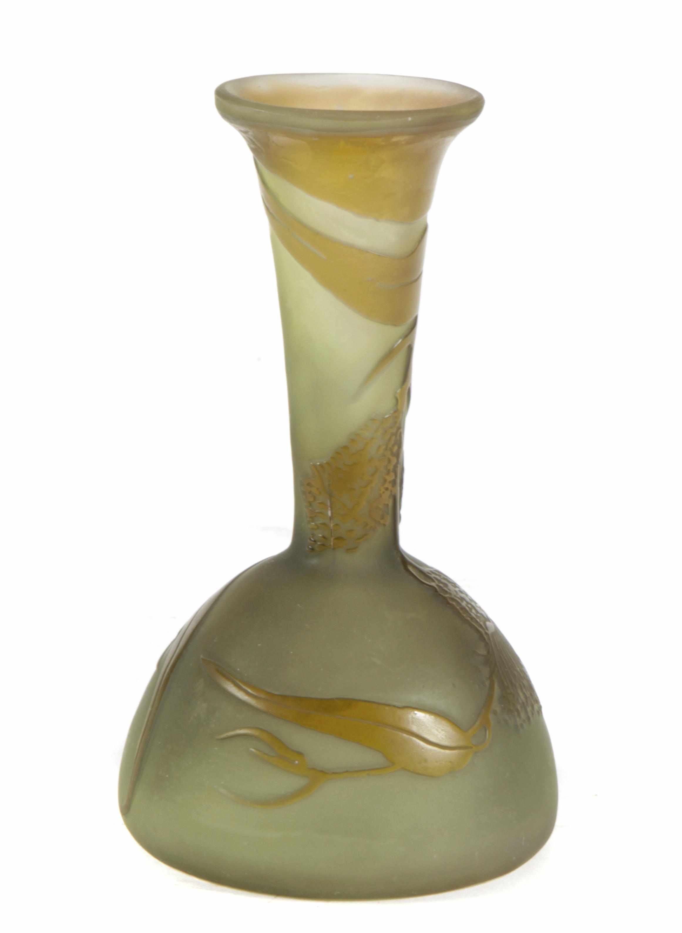 Appraisal: A Gall cameo glass vase - signed Gall after a