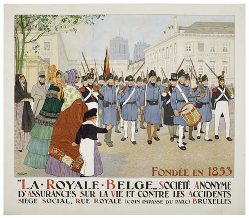 Appraisal: HENRY CASSIERS - LA ROYALE BELGE x inches O DeRycker