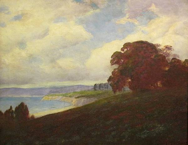 Appraisal: Jules R Mersfelder American - Cloudy day on the coast