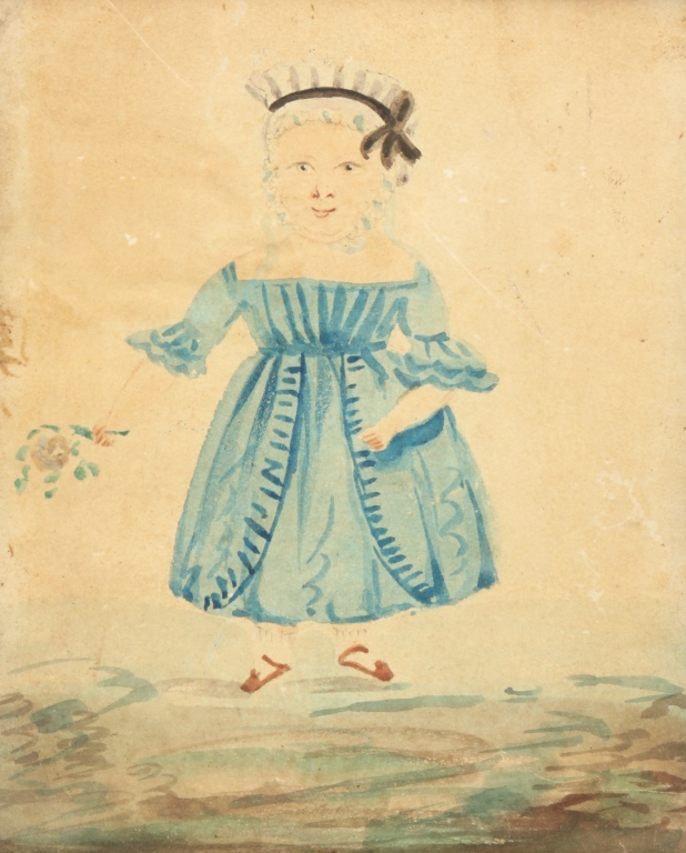 Appraisal: PORTRAIT OF A YOUNG GIRL Most likely American st half