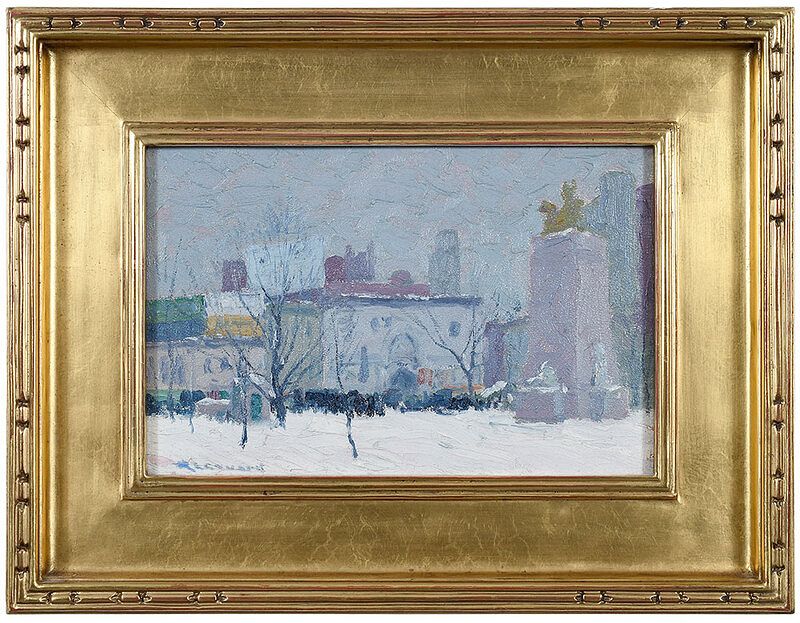 Appraisal: George A Renouard New York - Columbus Circle in the