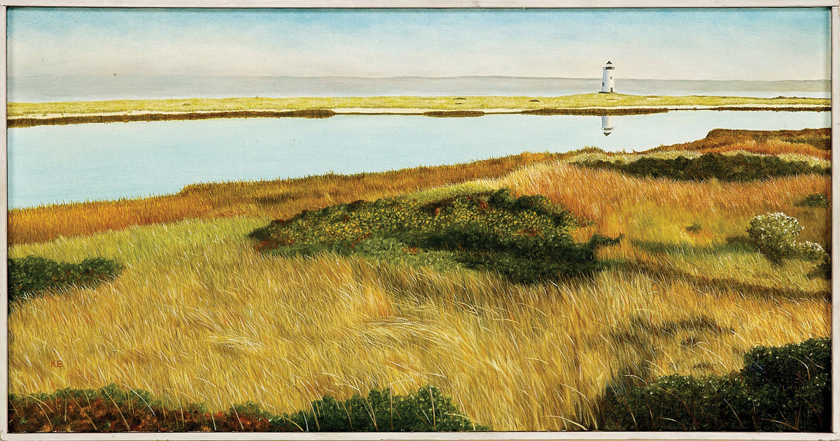 Appraisal: KIB BRAMHALL AMERICAN B VIEW OF EDGARTOWN LIGHTHOUSE FROM STARBUCK