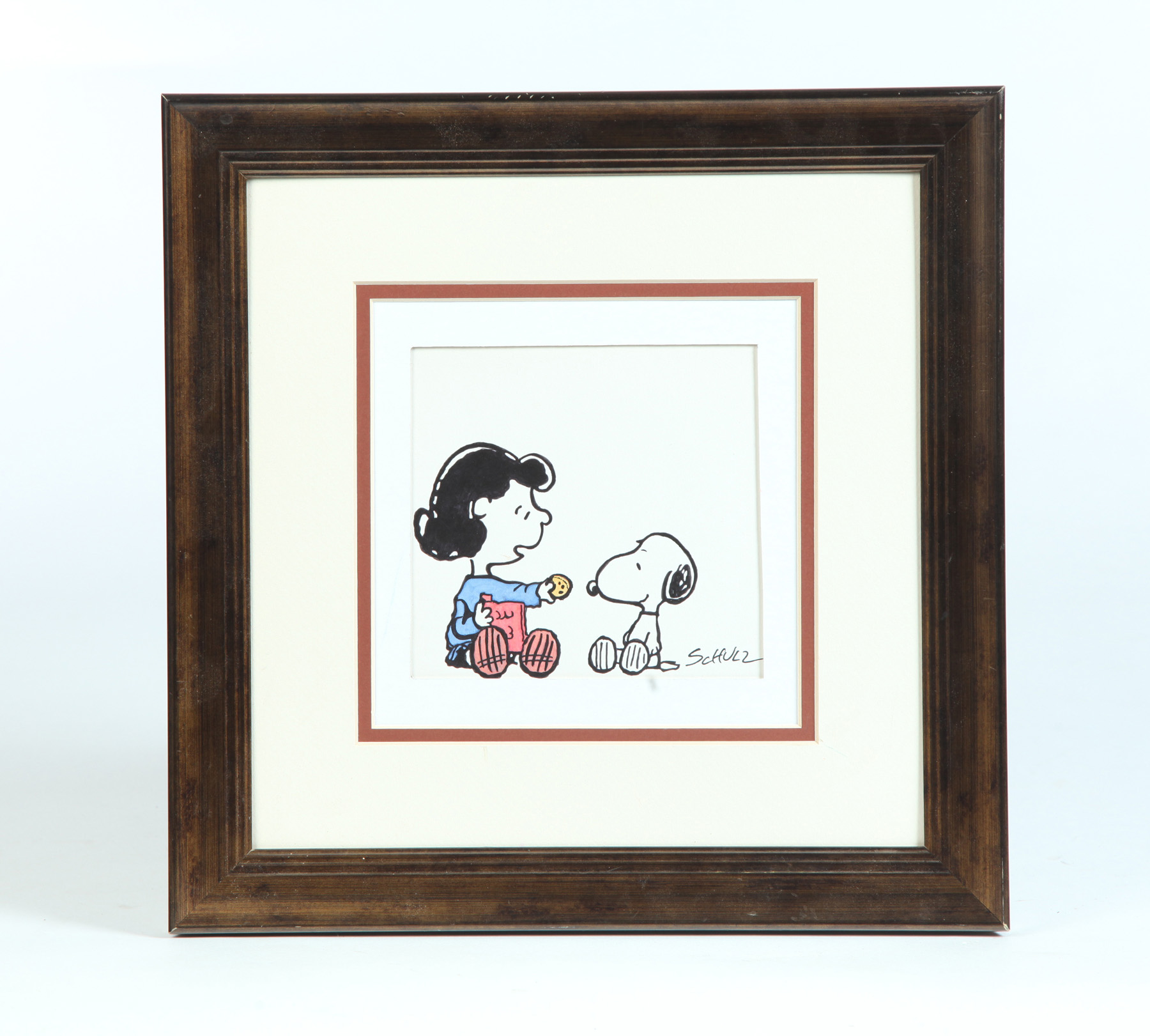 Appraisal: PEANUTS ILLUSTRATION BY CHARLES SCHULZ AMERICAN - Watercolor and marker