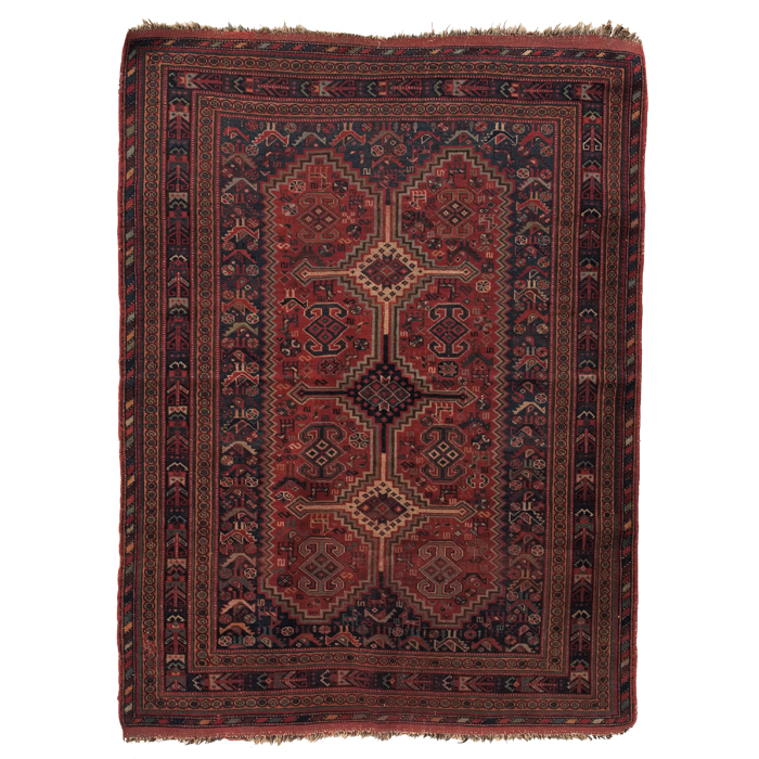 Appraisal: Afshar rug Eastern Persia c this rug is in a