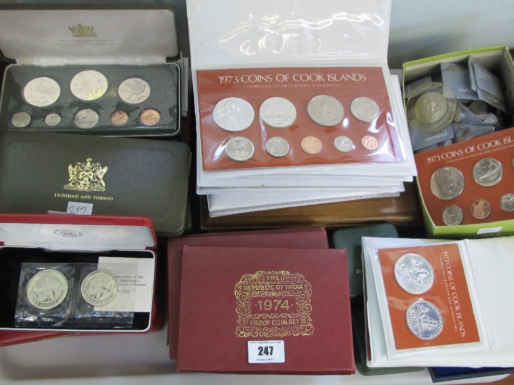 Appraisal: Lot comprising extensive collection of cased proof coins from assorted