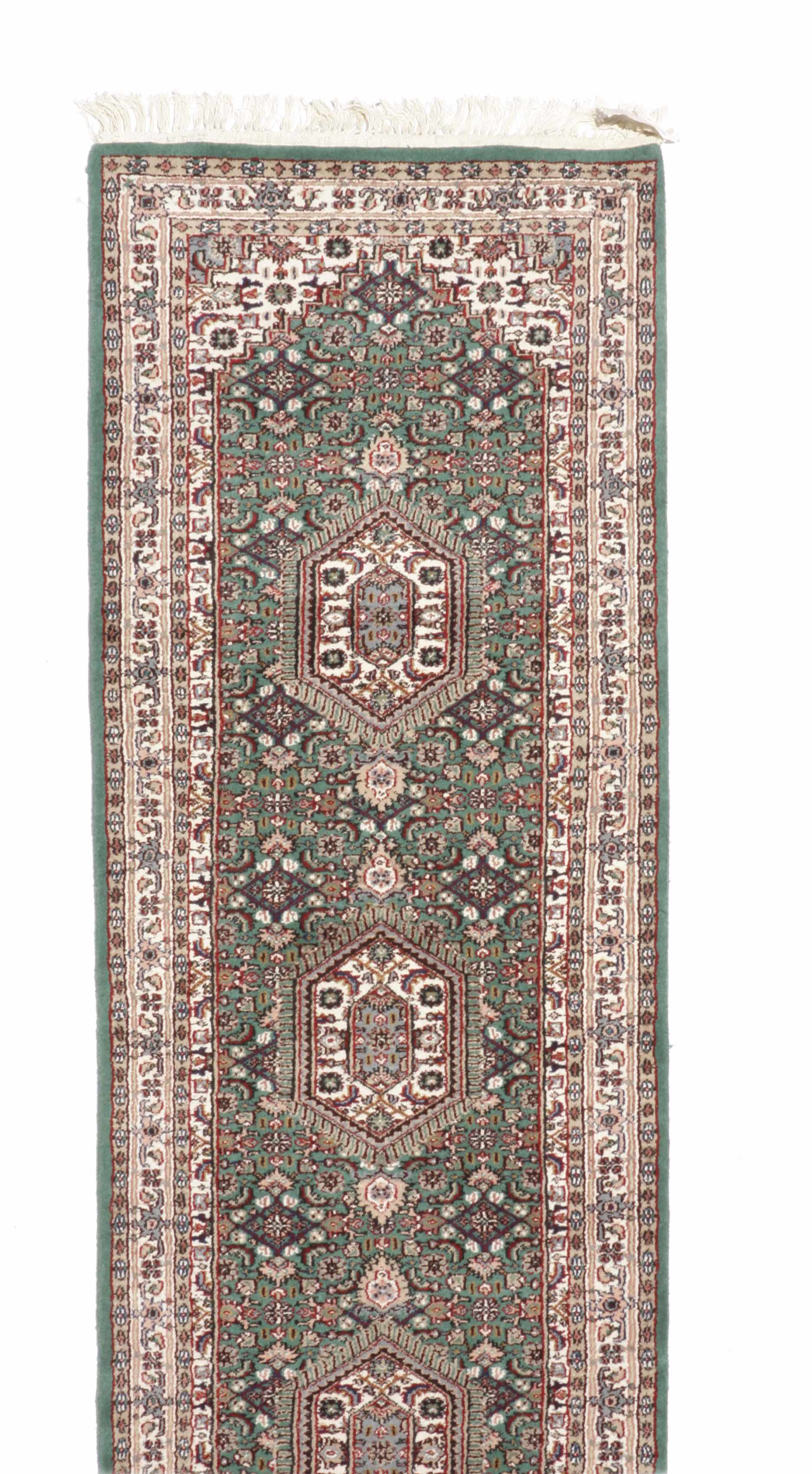 Appraisal: An Indian carpet size approximately ft in x ft in