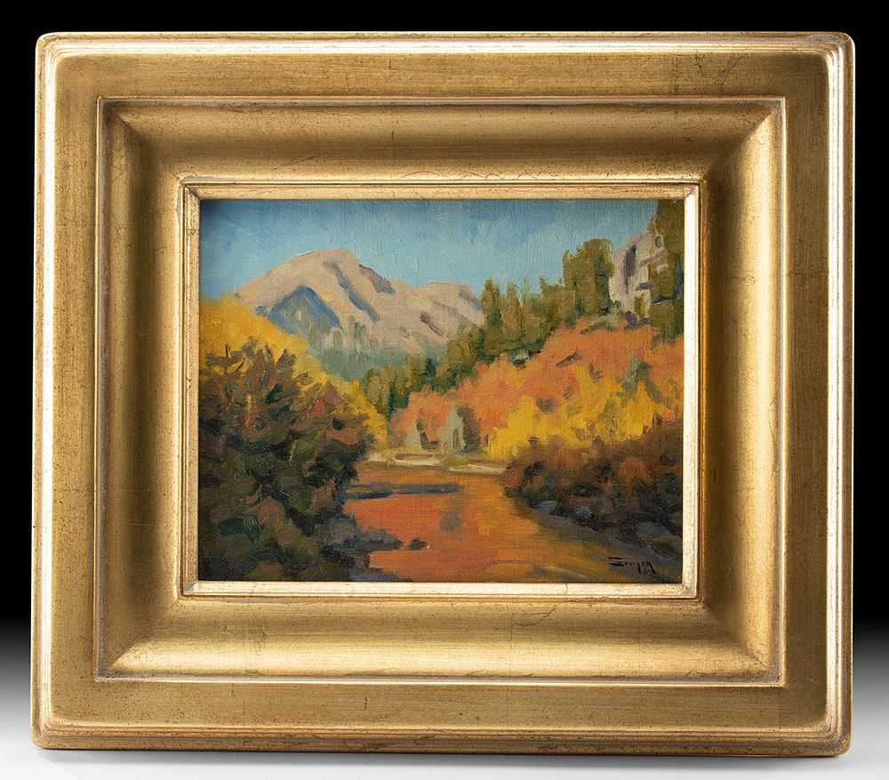 Appraisal: R Grogan Painting - Wasatch Mountains Utah Robert Grogan American