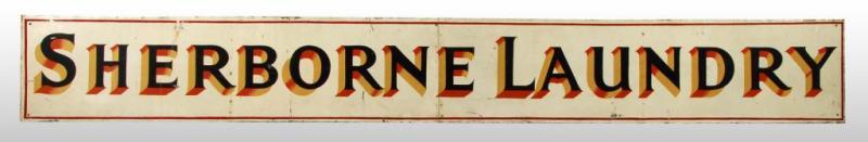 Appraisal: Metal Sherborne Laundry Sign Condition Excellent Size x