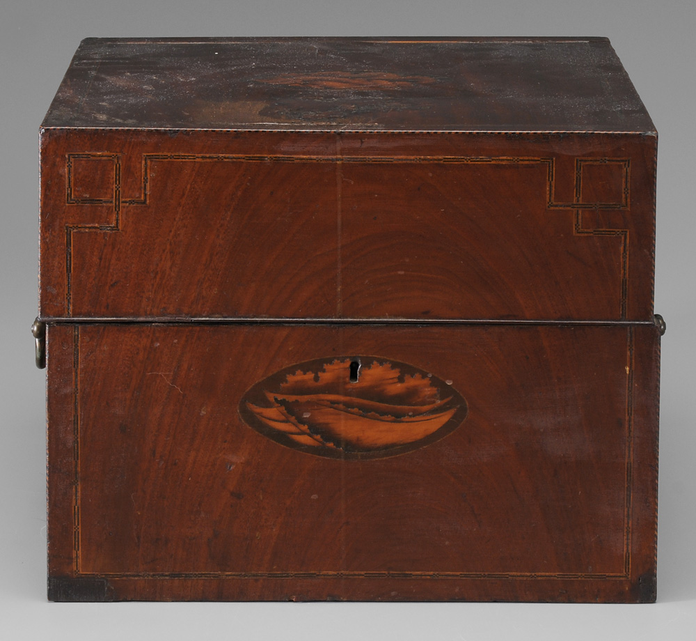 Appraisal: Federal Inlaid Mahogany Liquor Box British or American late th