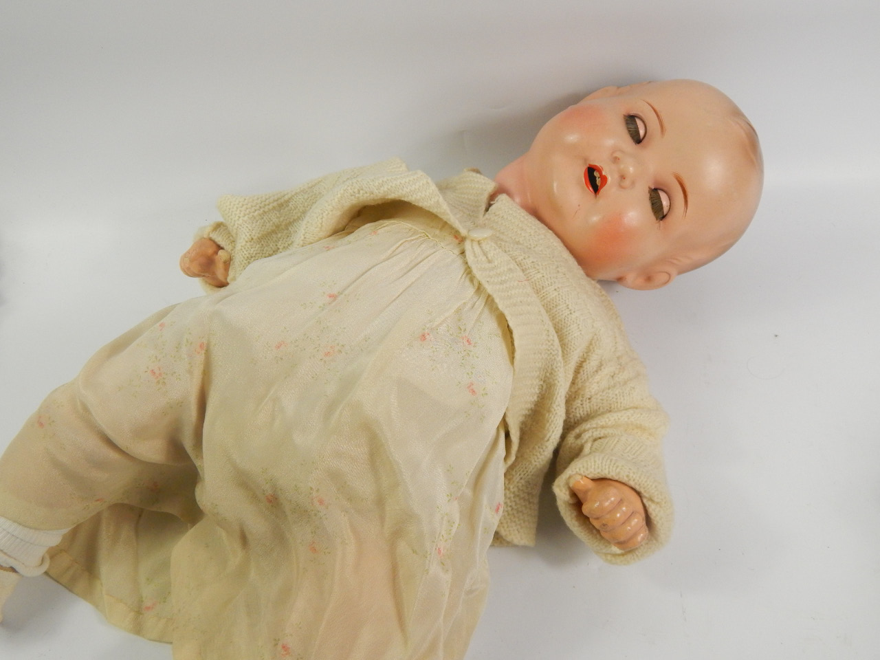 Appraisal: An early thC Armand Marseille bisque headed baby doll with