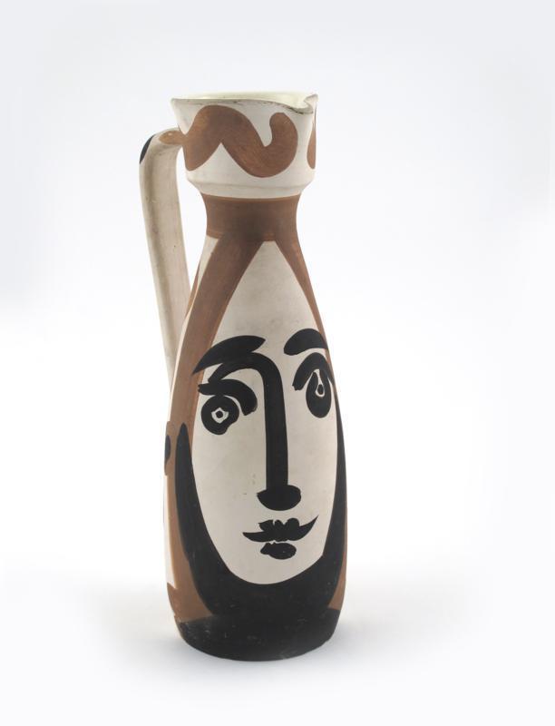 Appraisal: Visage a Madoura Pottery jug designed by Pablo Picasso