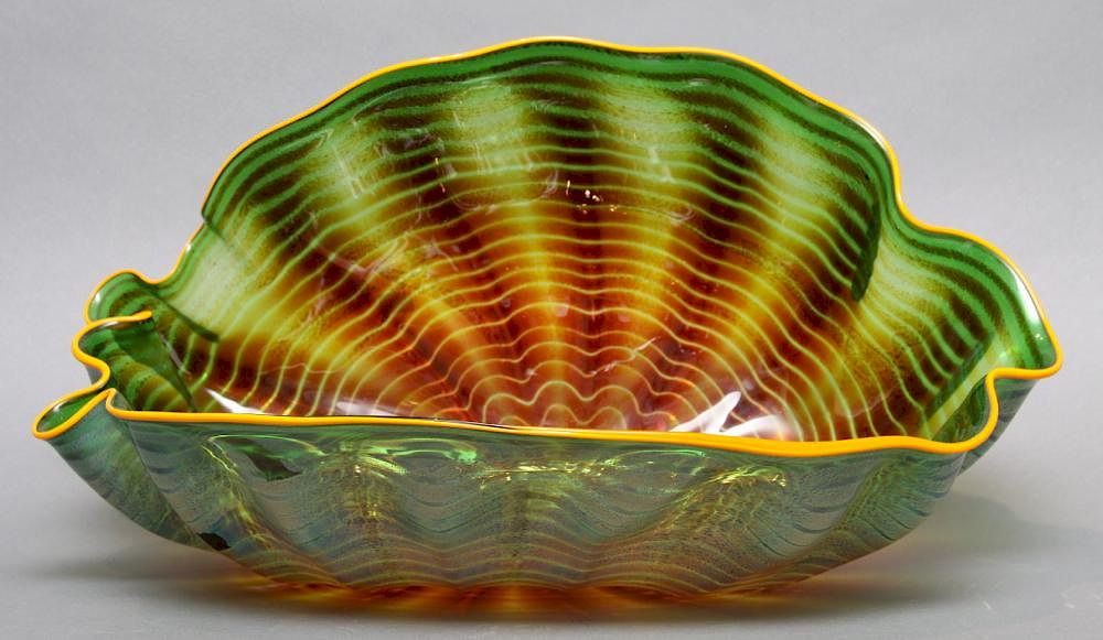 Appraisal: Dale Chihuly Dale Chihuly American b - Dark amber soft