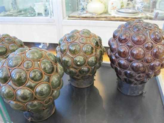 Appraisal: FIVE EARLY TH CENTURY GOBULAR LIGHT SHADES ONE SHADE ALL