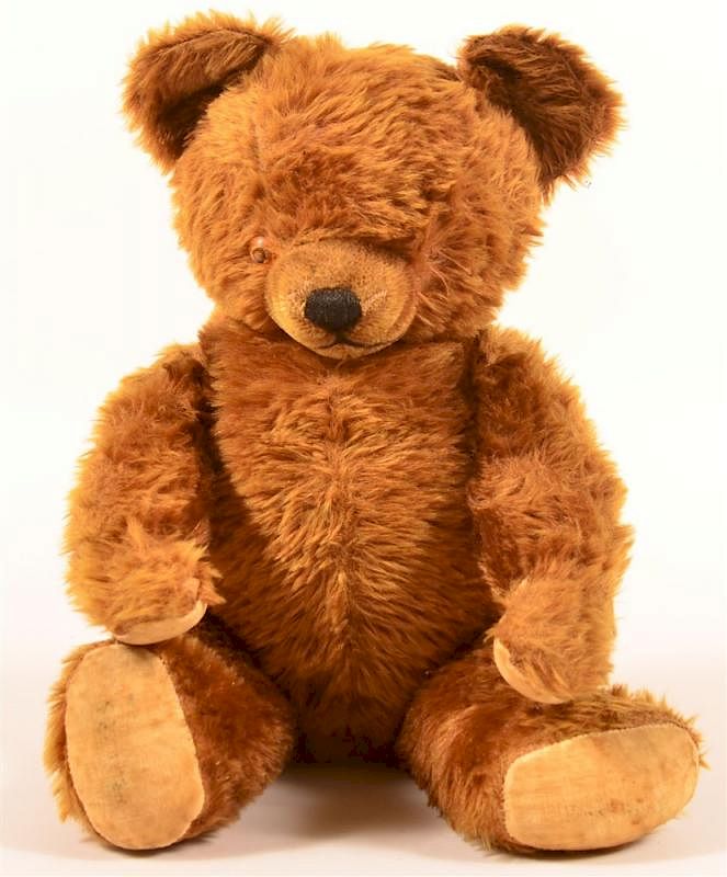 Appraisal: Vintage Brown Mohair Teddy Bear Vintage Brown Mohair Teddy Bear