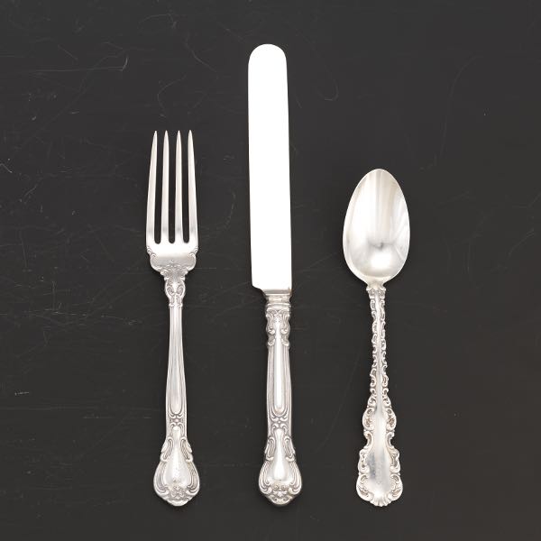 Appraisal: STERLING SILVER ASSORTED FLATWARE Totaling pieces including in the Gorham