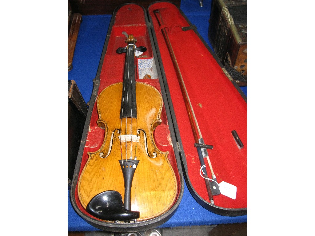 Appraisal: Violin and Bow in case