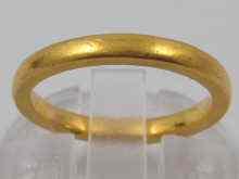 Appraisal: A ct gold wedding ring approx grams